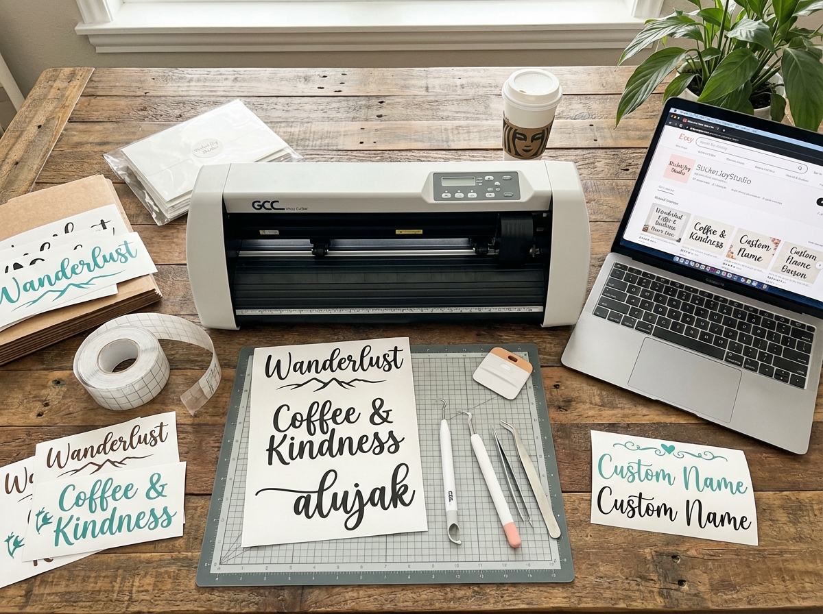 How to Make Vinyl Decals and Sell Them Online From Home
