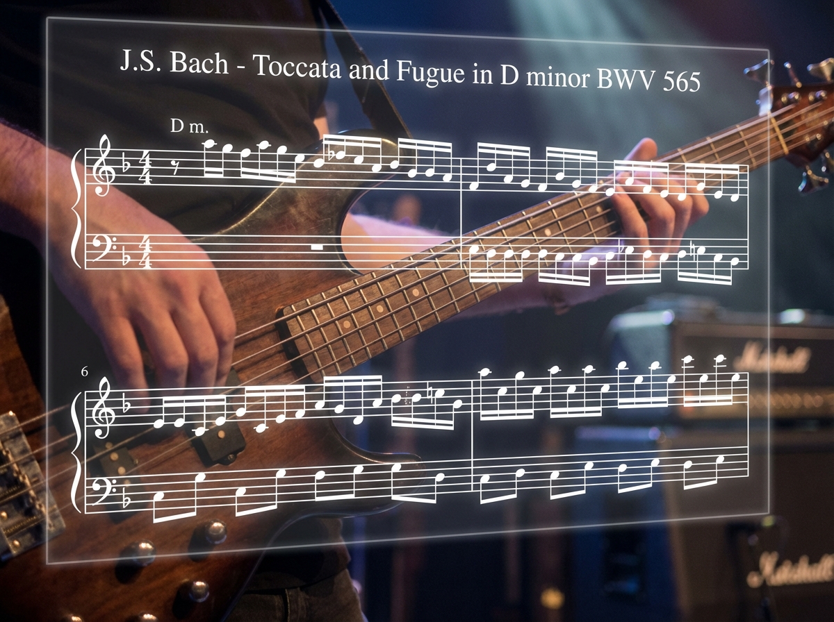 How to Play Bach's Toccata and Fugue in D Minor on Bass Guitar