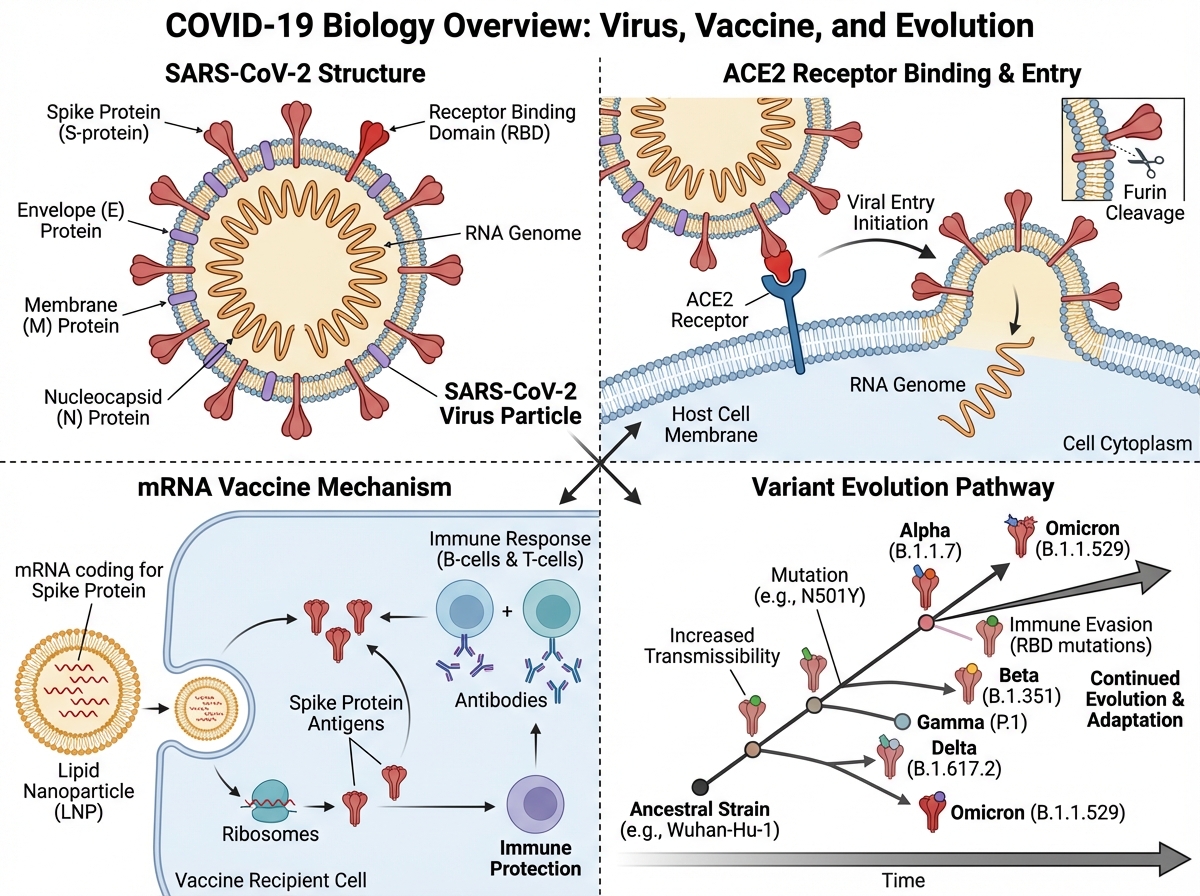 How SARS-CoV-2 Works: Virus Structure, Variants, and COVID-19 Vaccines Explained