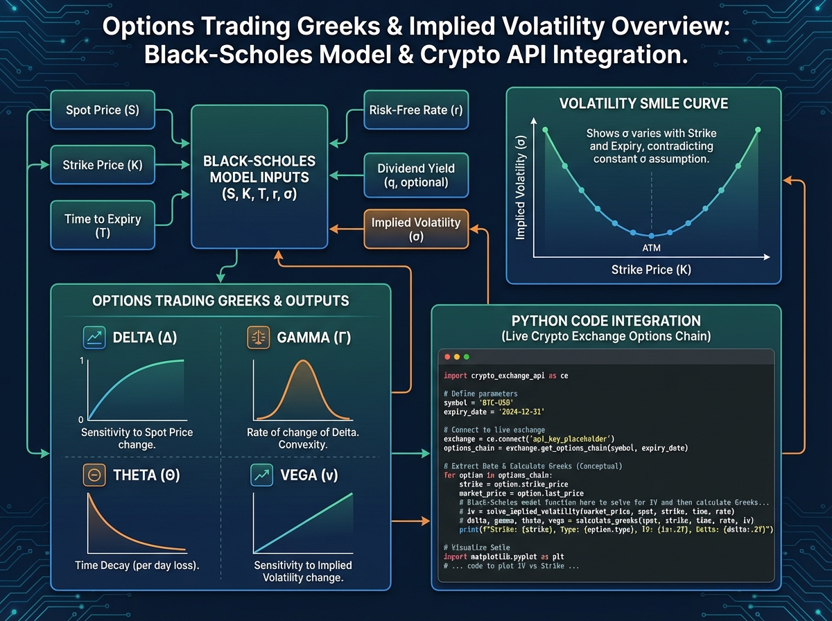 Options Trading Greeks and Implied Volatility: A Python-First Learning Path