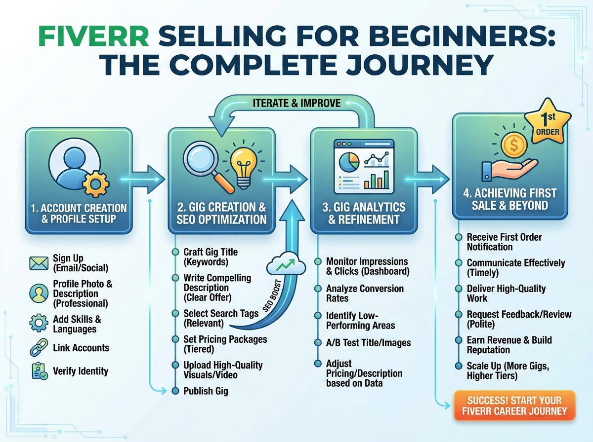 How to Start Selling on Fiverr: Set Up Your Profile, Gig, and Get Sales