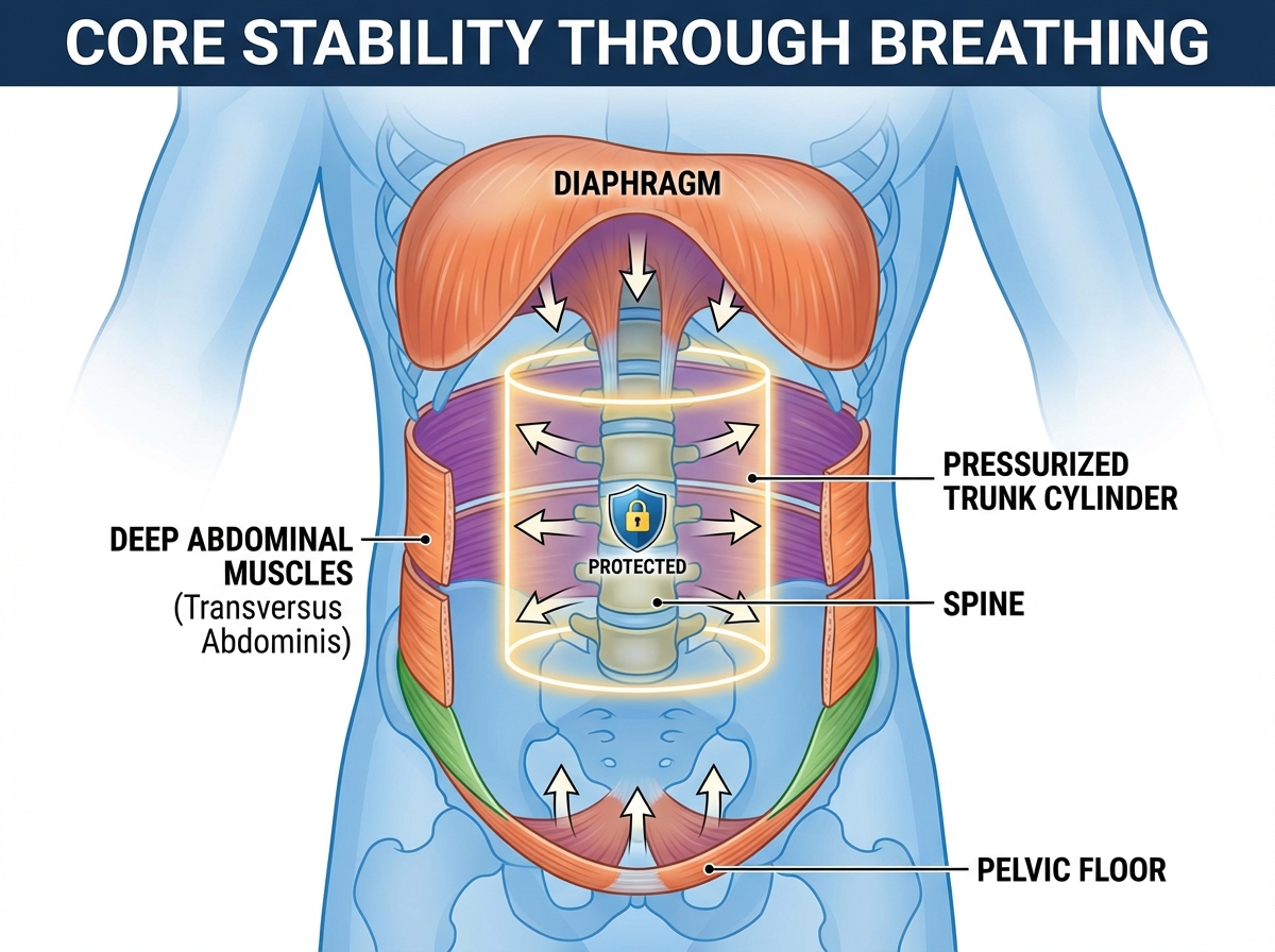 Core Stability Through Breathing: What Actually Fixes Back and Neck Pain