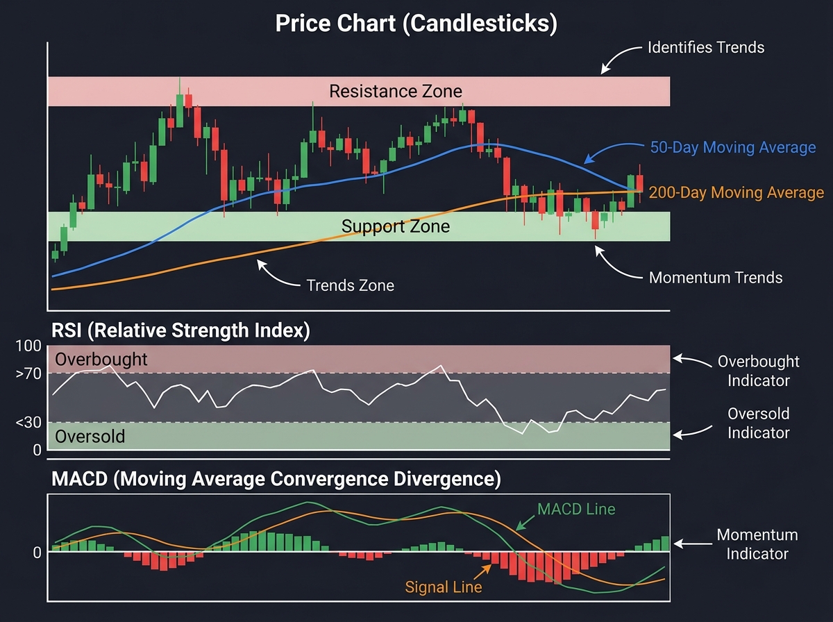 Technical Analysis for Stock Market Beginners: What Actually Works