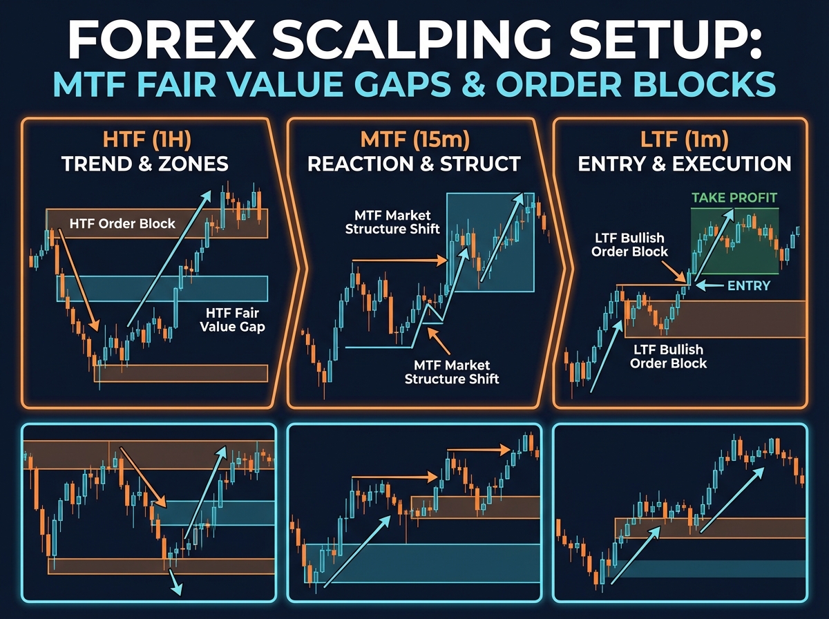 How to Master Forex Scalping Using Fair Value Gaps and Order Blocks